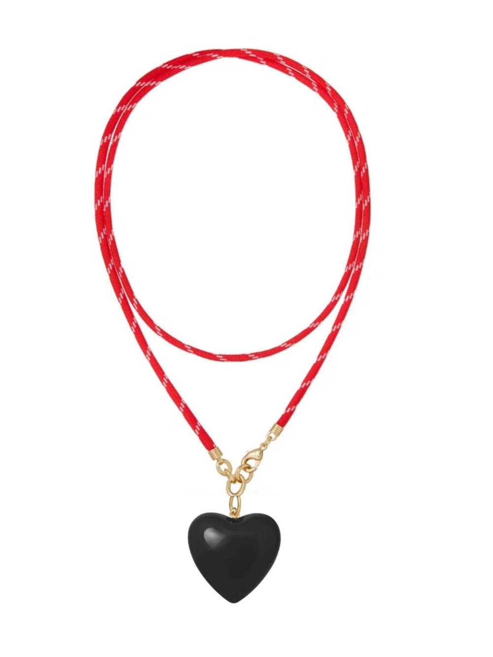NWOT Roxanne Assoulin Long Happy Cord Charm Necklace
